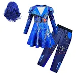 Gloves Blue Hair Suit