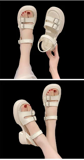 Title 2, Summer New All-Match Platform Beach Shoes Strap...