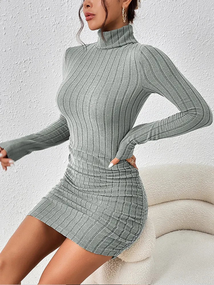 Title 4, European And American Turtleneck Slim Fit Sunke...