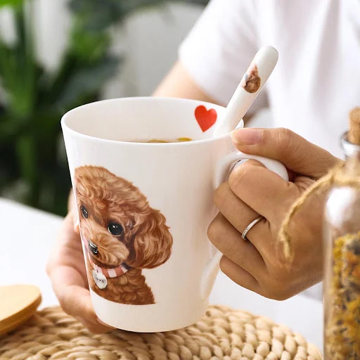 Title 4, Dog Cute Pet Ceramic Water Cup adorable design ...