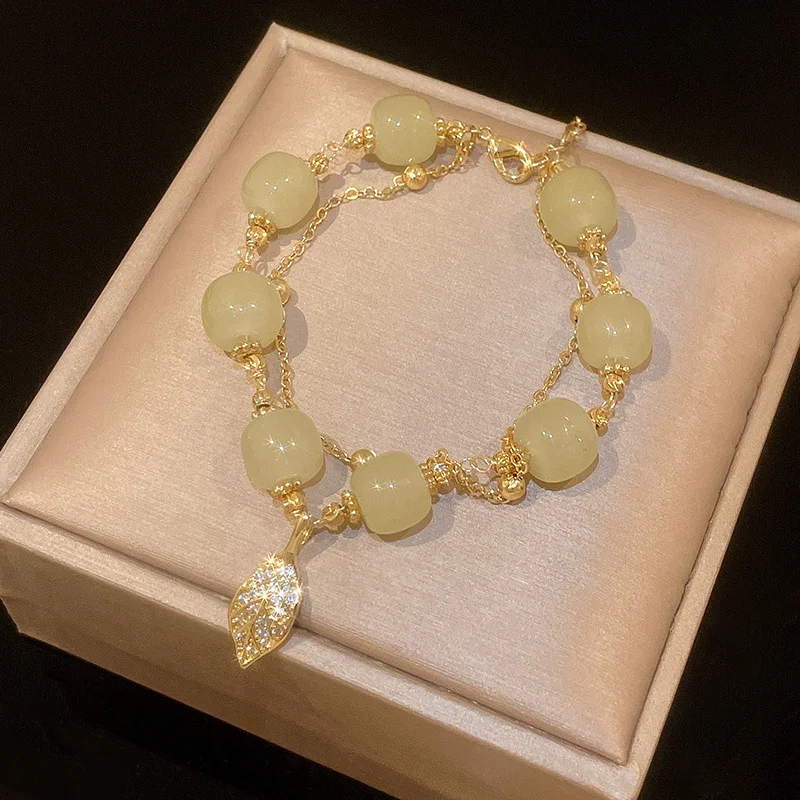 Pulseiras de pérolas de amor de cristal de morango — foto 5