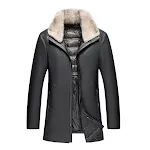 Black And White Fur Collar