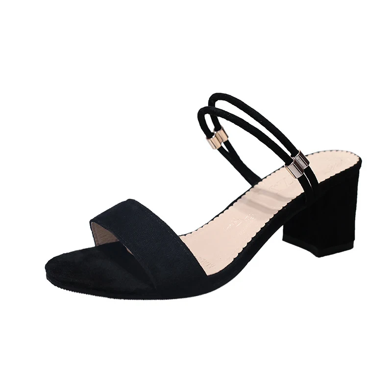 Damen All-Match Slipper mit klobigem Absatz für einen stilvollen Auftritt. Bequeme High Heel Pantoletten für jeden Look. — foto 3
