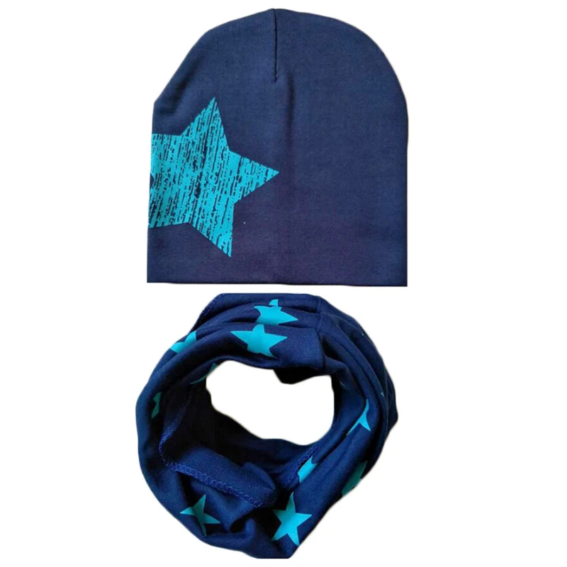 Winter Autumn Baby Boy Girl Hat Scarf Set Newborn Baby Bonnet Soft Cotton Warm Cap Kids Children Beanie Casquette Enfant — photo 2