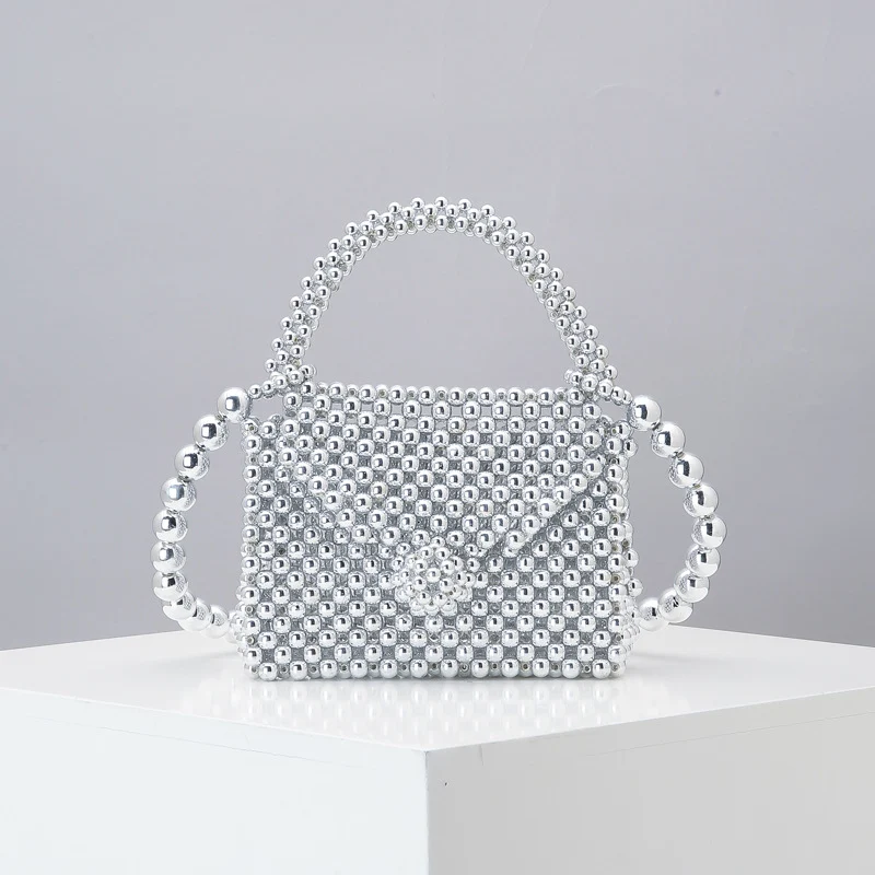 Borsa a Tracolla Donna Carina Tessuta a Mano Mini Acrilico Fatto a Mano Perfetta per Uscire e Trasportare l'Essenziale con Stile — foto 1