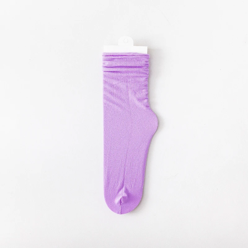 Title 13, Womens Spring And Summer Thin Candy Color Socks