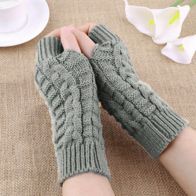 Title 8, Womens Popular Winter Fingerless Gloves Warm