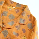 Woven Jacquard Lapel Pajamas Suit Loose fit. Experience ultimate comfort and relaxation with this stylish and breathable — photo 30