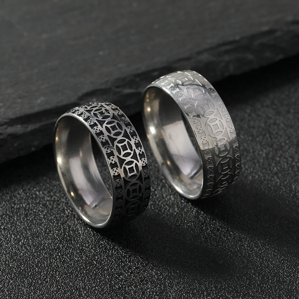 Anel Masculino de Aço Titânio Anticorrosão Resistente e Durável. Ideal para uso diário, à prova de ferrugem e com design elegante e moderno. — foto 3