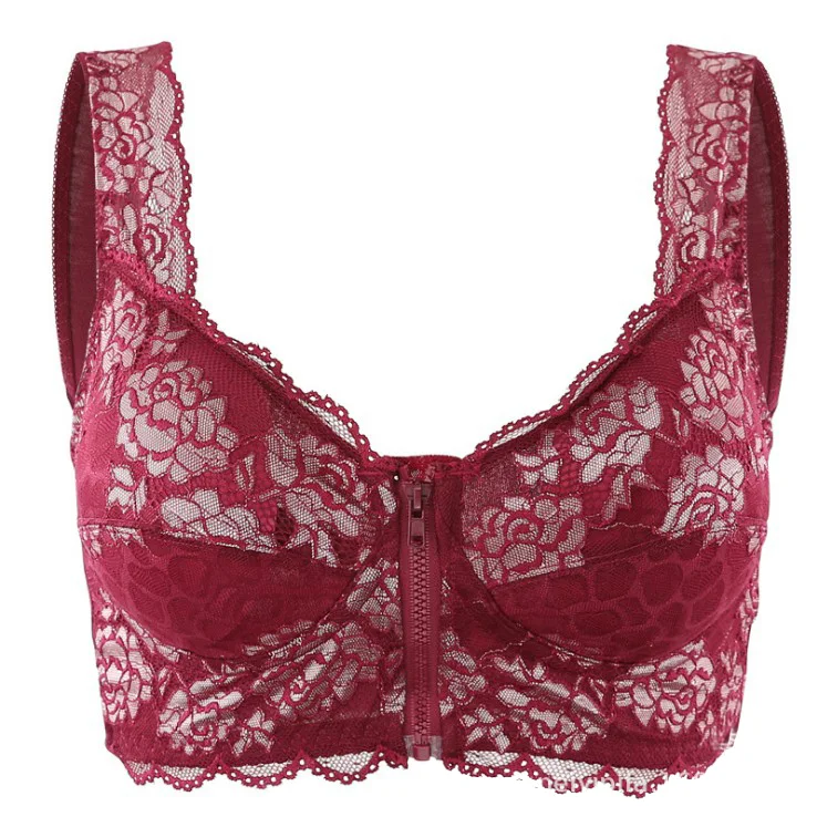 Thin zipper vest bra with a beauty back design, underwear for a comfortable fit and a flattering silhouette all day long — photo 4