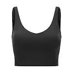 Top deportivo para mujer con espalda en U y almohadillas, ideal para deporte y belleza. Ajuste cómodo, realce natural. — foto 15