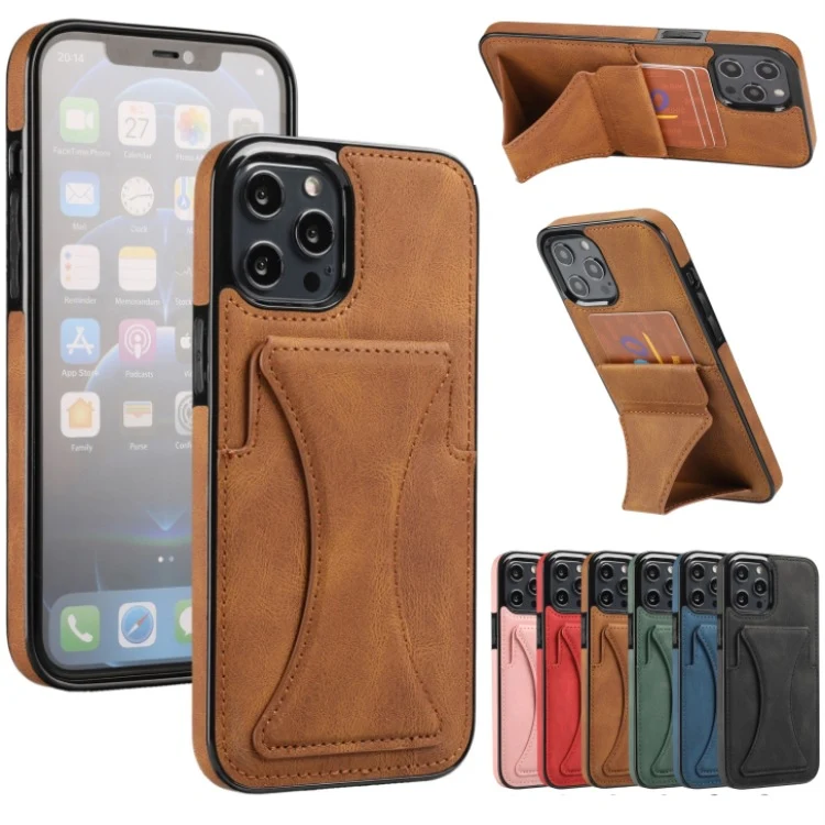 Title 5, Leather Case With Card Holder Wallet Kickstand....