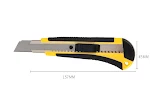 MOQ 1000 Yellow Art Knife 18mm Blade Plastic Metal Wallpaper Knife Express Unpacking Knife Paper Cutter for Various Task — photo 1