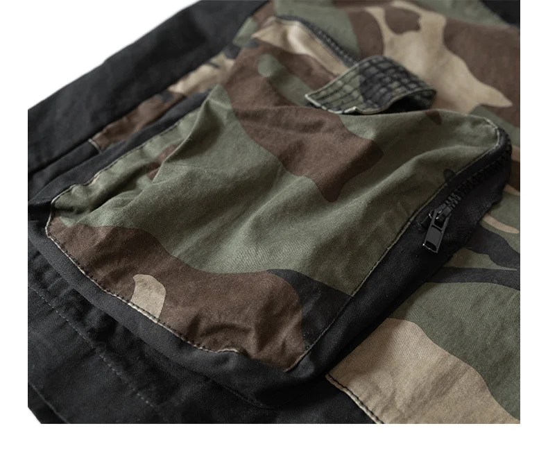 Title 10, Shorts cargo camuflados com vários bolsos para ...