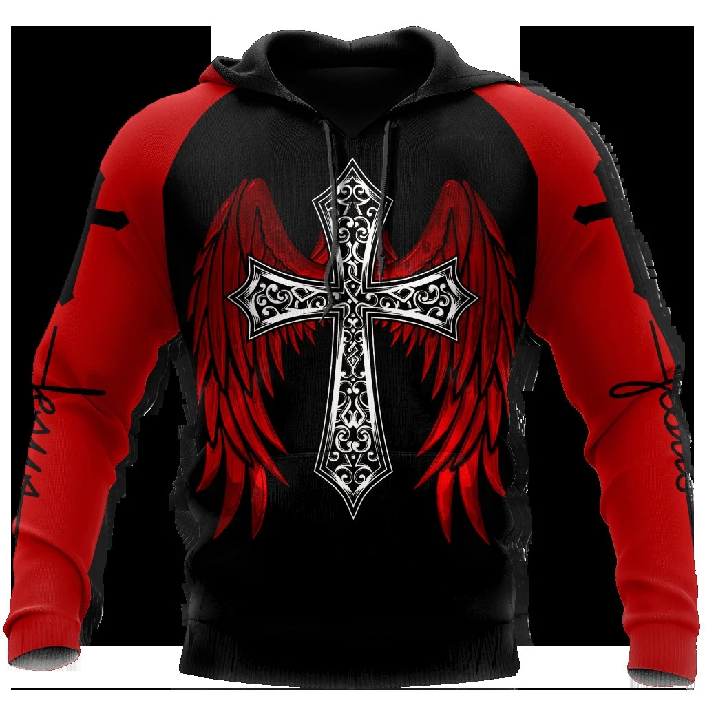 Moletom 3D com capuz para homens, moda europeia e americana, estampado, respirável, para uso casual e confortável. — foto 10