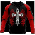 Moletom 3D com capuz para homens, moda europeia e americana, estampado, respirável, para uso casual e confortável. — foto 10