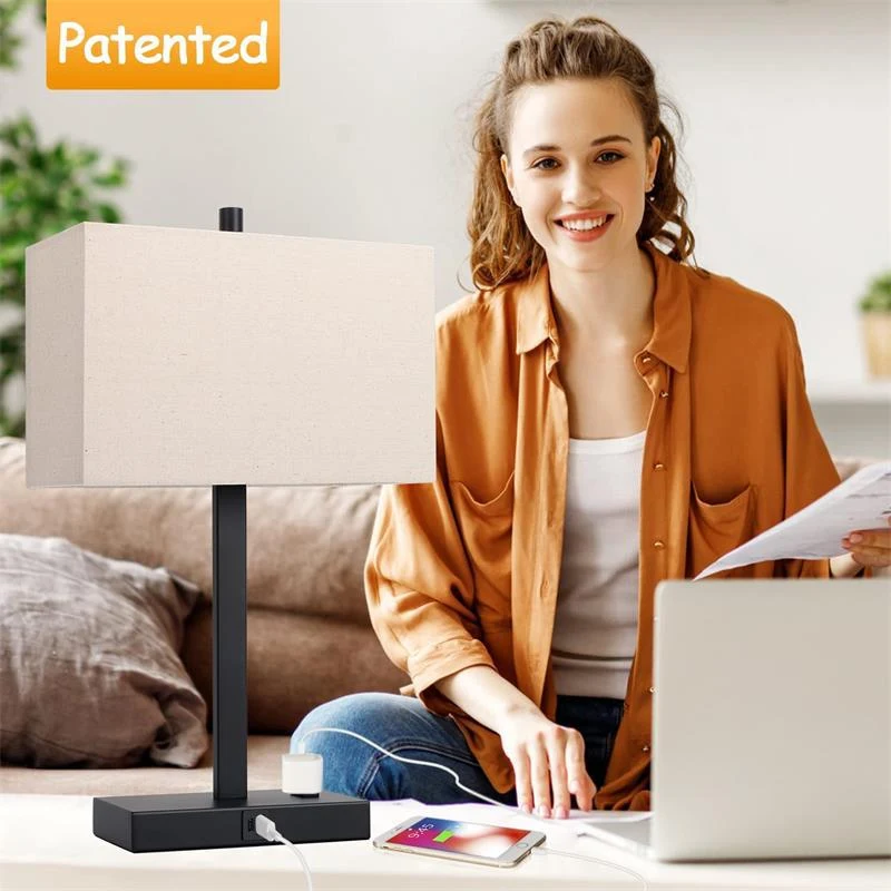 Touch Control Charging Decoration Bedside Lamp. Enjoy soft lighting and convenient wireless charging. Enhance your bedro — photo 2