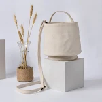 Durable canvas bucket bag for everyday use. Spacious and sturdy, this bag is perfect for carrying all your essentials in — photo 2