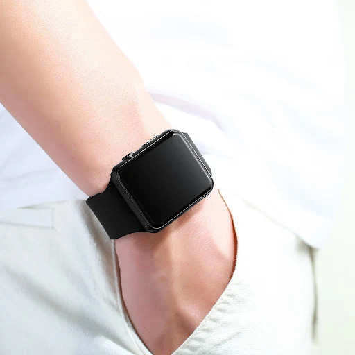 Title 15, Fashion Square LED Digital Electronic Watch, st...