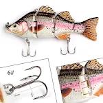 Isca artificial dura de pesca marítima multissegmentada com cauda macia, atrativa e eficiente para grandes predadores. — foto 16