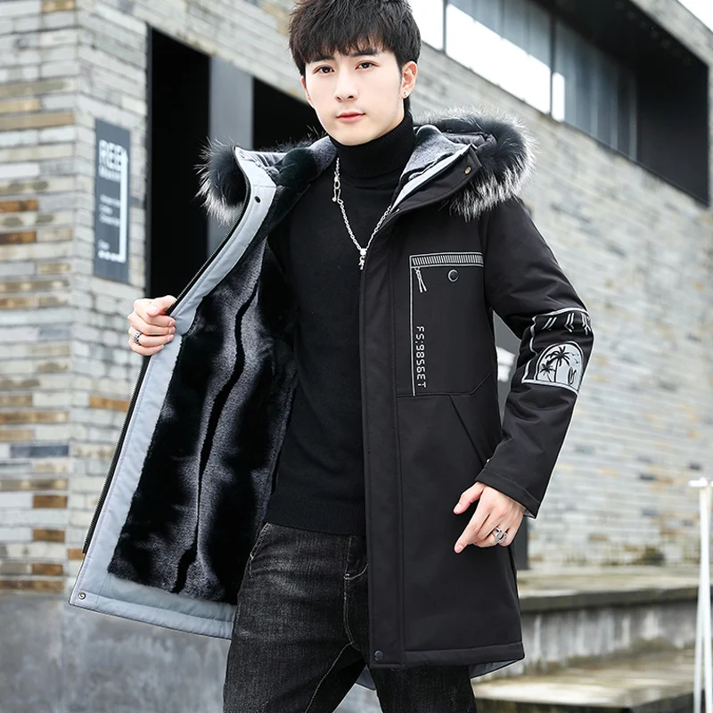 Fashion Simple Plus Velvet Thick Men's Jacket, a warm and comfortable winter coat for men, stylish design, perfect for c — photo 16