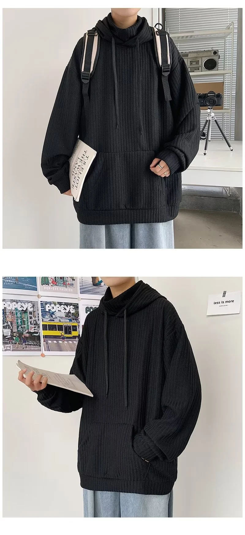 Title 10, American Turtleneck Hooded Sweater for Men Ulti...