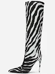 Women's fashion pointed stiletto heel leopard print boots. Elevate your style with these chic and eye-catching boots. Pe — photo 7