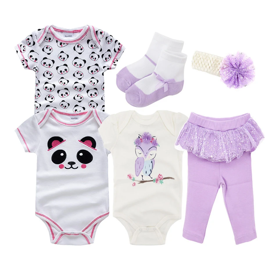 Conjunto de 5 peças para bebê verão manga curta — Conforto e frescor para o seu bebê nos dias quentes. Ideal para o dia a dia. — foto 2