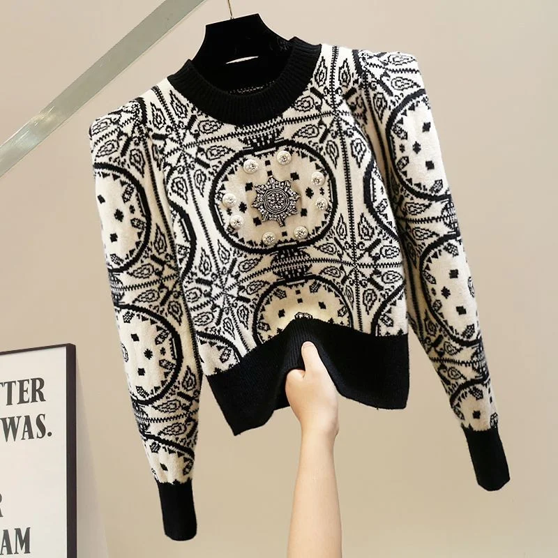 Women's Short Long-sleeved Sweater Casual Top Comfortable and stylish everyday wear Versatile and easy to match Perfect — photo 1