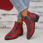 Women's New Houndstooth Pointed Casual Fashion Woolen Shoes offer comfort and style, perfect for everyday wear and addin — photo 5
