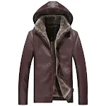 Men's Fashion Casual Zipper Slit Pocket Hooded Turn-down Collar Coat. Stylish and comfortable for everyday wear, perfect — photo 4