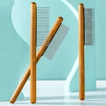 Cat Comb Wooden Brush Cat Comb Pet Hair Remover Massage Cats Brush Pet Grooming Combs for Cats Hair Knot Opening Dog Bru — photo 5