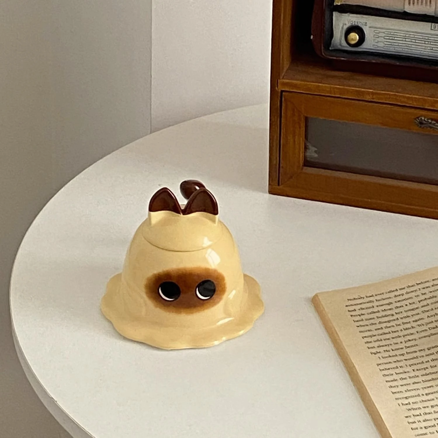 Title 6, Cute Siamese Cat Cup With Lid, perfect for hot ...