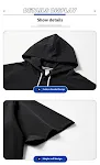 Men's Ice Silk Hooded High Street Short Sleeve T-shirt and Shorts Set, breathable and cool for summer. Stylish and comfo — photo 20