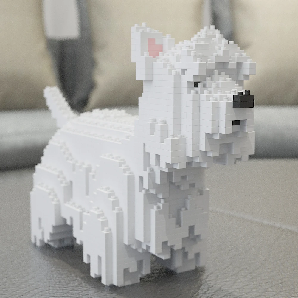 Children's building blocks dog toy. Encourages creativity, develops fine motor skills and promotes imaginative play. A f — photo 2
