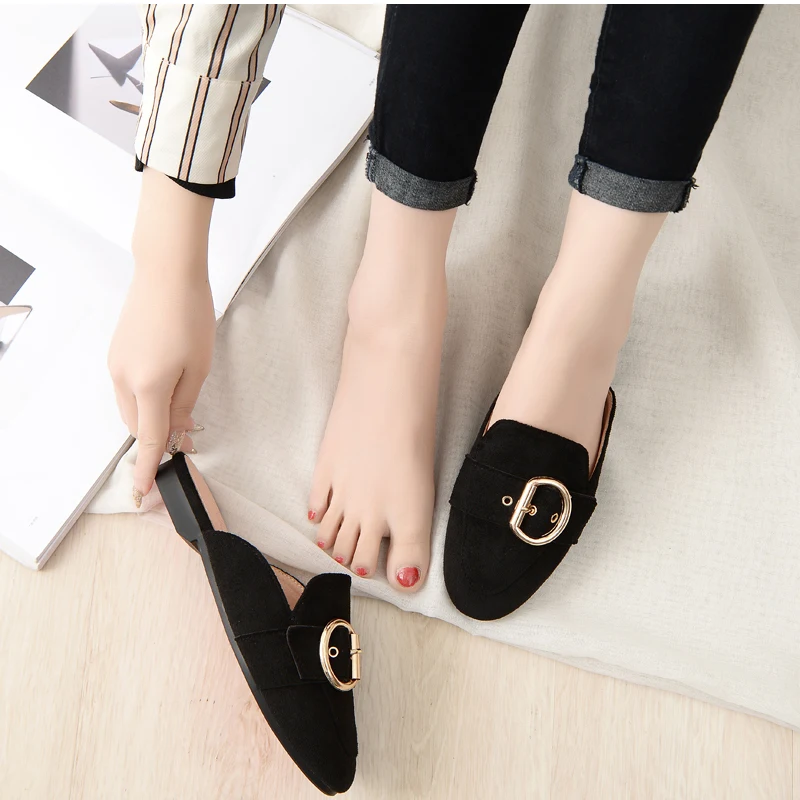 Title 13, Spring and Autumn Flat Bottom Half Slippers for...