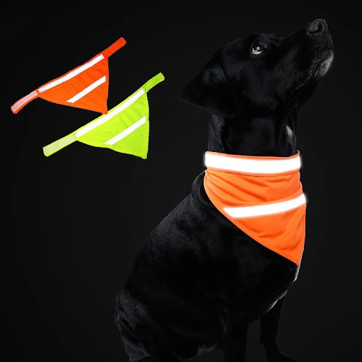 Title 3, Reflective fluorescent triangle scarf for incre...