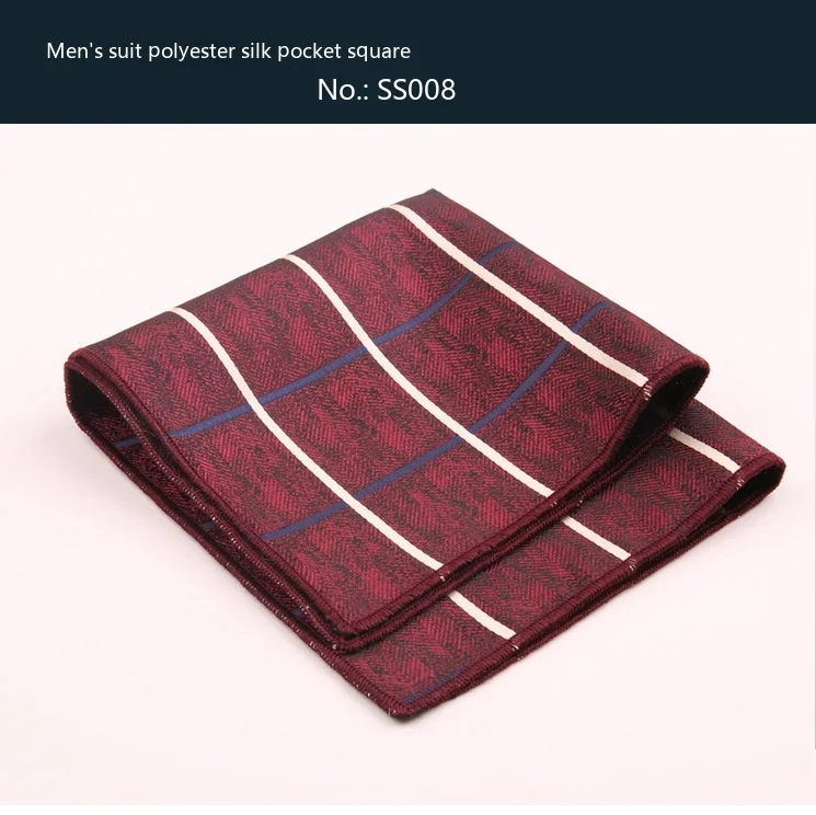 Lenço de bolso para traje social, listrado ou xadrez, ideal para casamentos e eventos formais. Um toque elegante para noivos e convidados. — foto 7