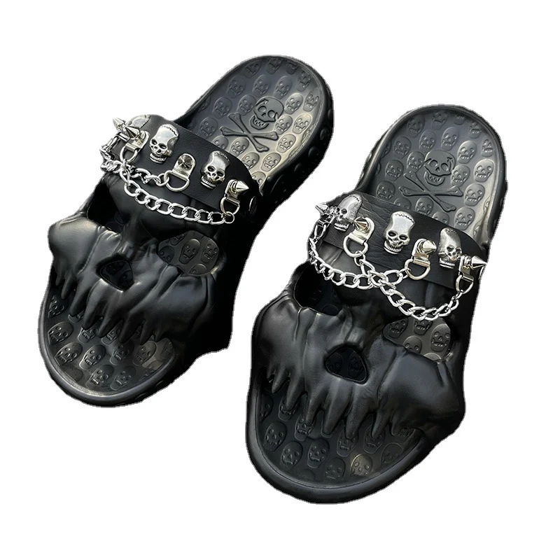 Title 5, Home Thick-soled Non-slip Skull Slippers provid...