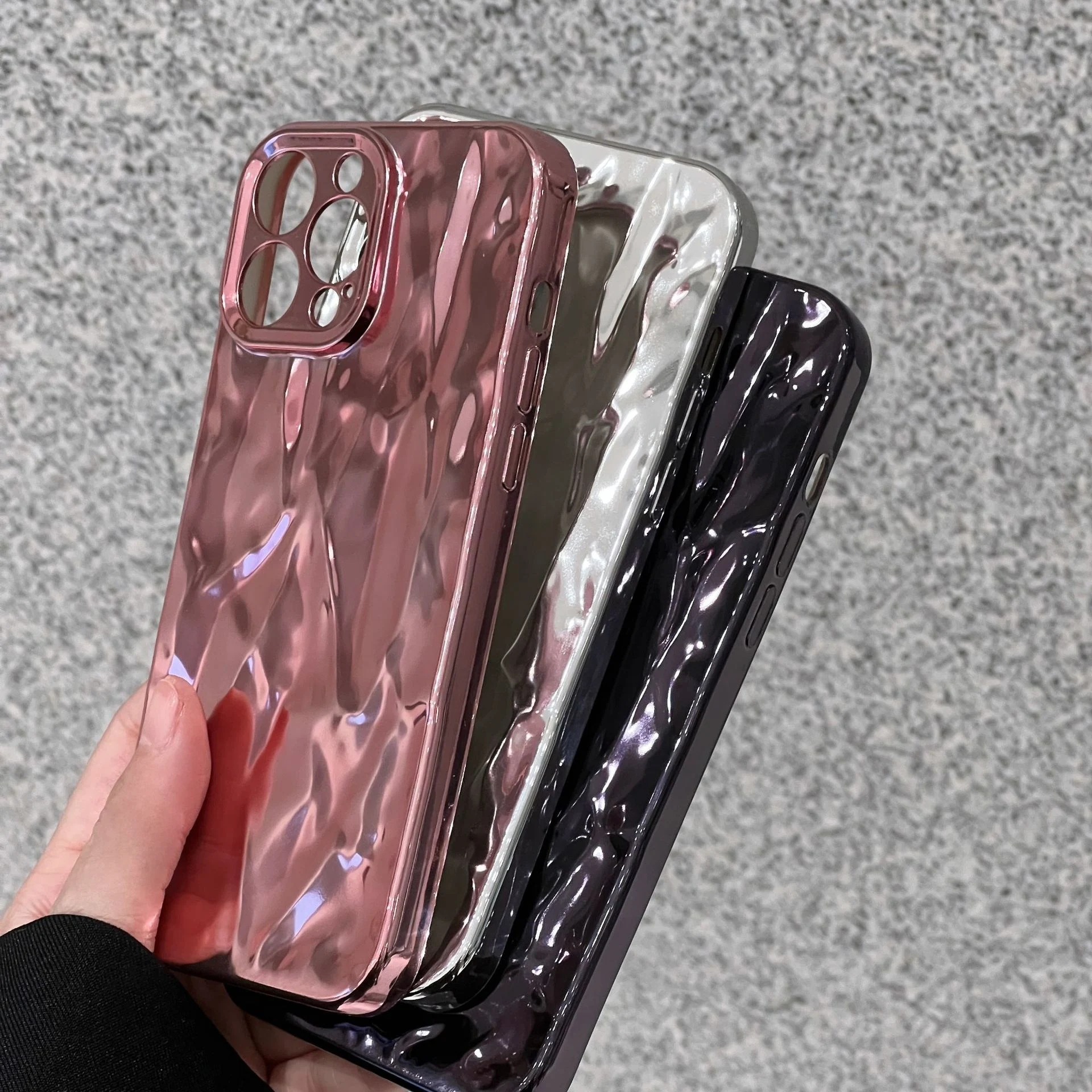 Title 4, Electroplating Yinshan Crack Phone Case protect...