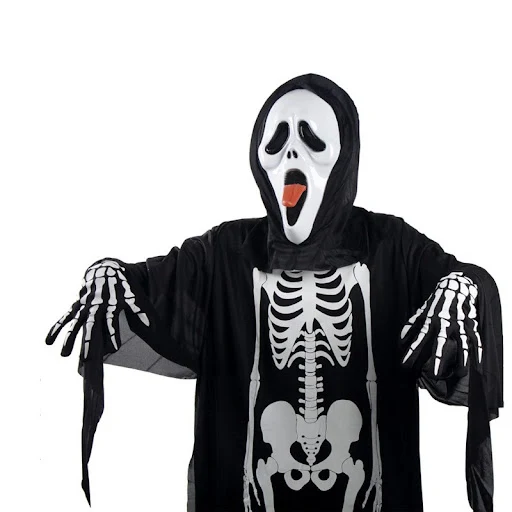 Title 3, Skeleton ghost clothes for Halloween. Comfortab...