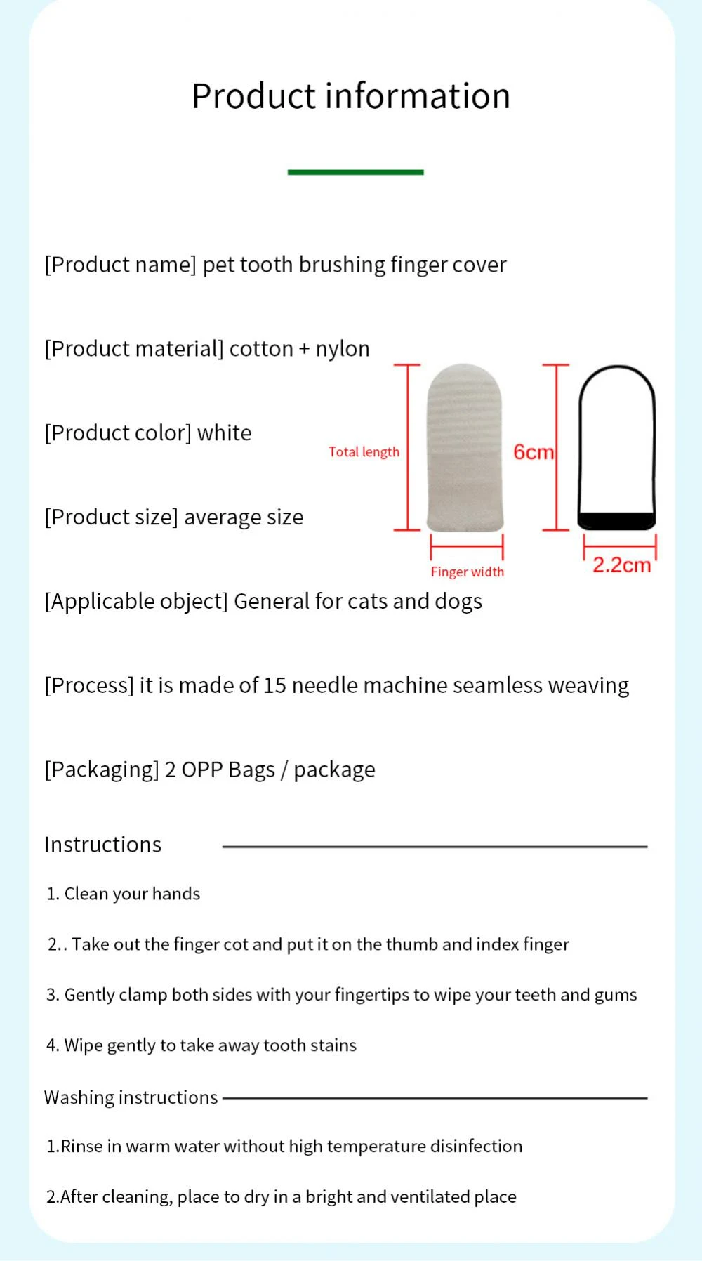 Title 7, Dog Toothbrushes Super Soft Pet Finger Toothbru...