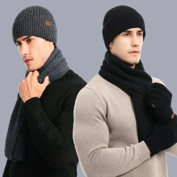 Title 8, Conjunto de três peças de inverno, cachecol, go...