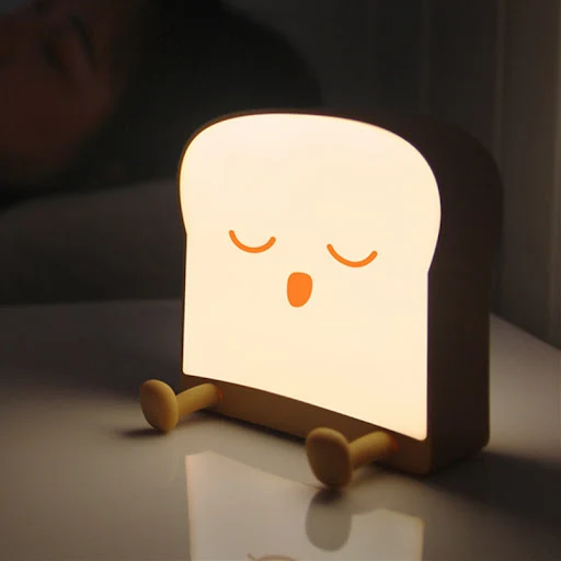 Title 3, Toast Bread Night Light USB Charging Timer Ligh...