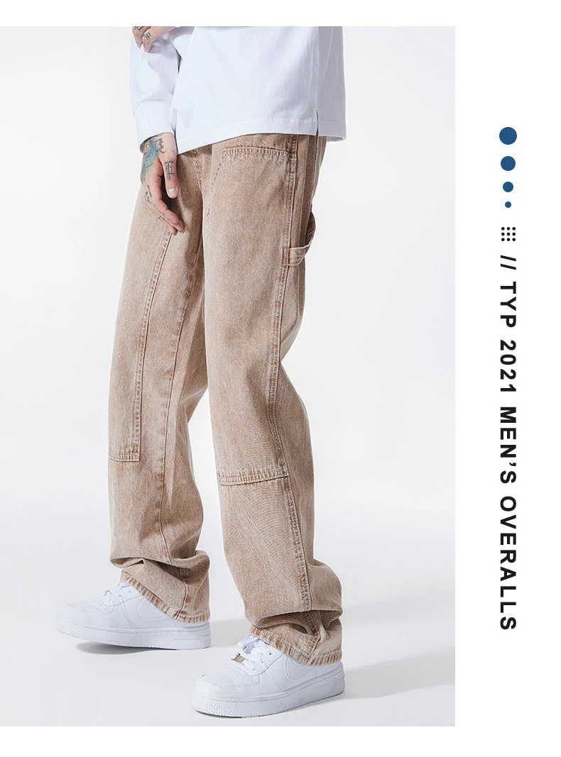 Title 11, Herfst High Street denim broek, trendy, kleurri...