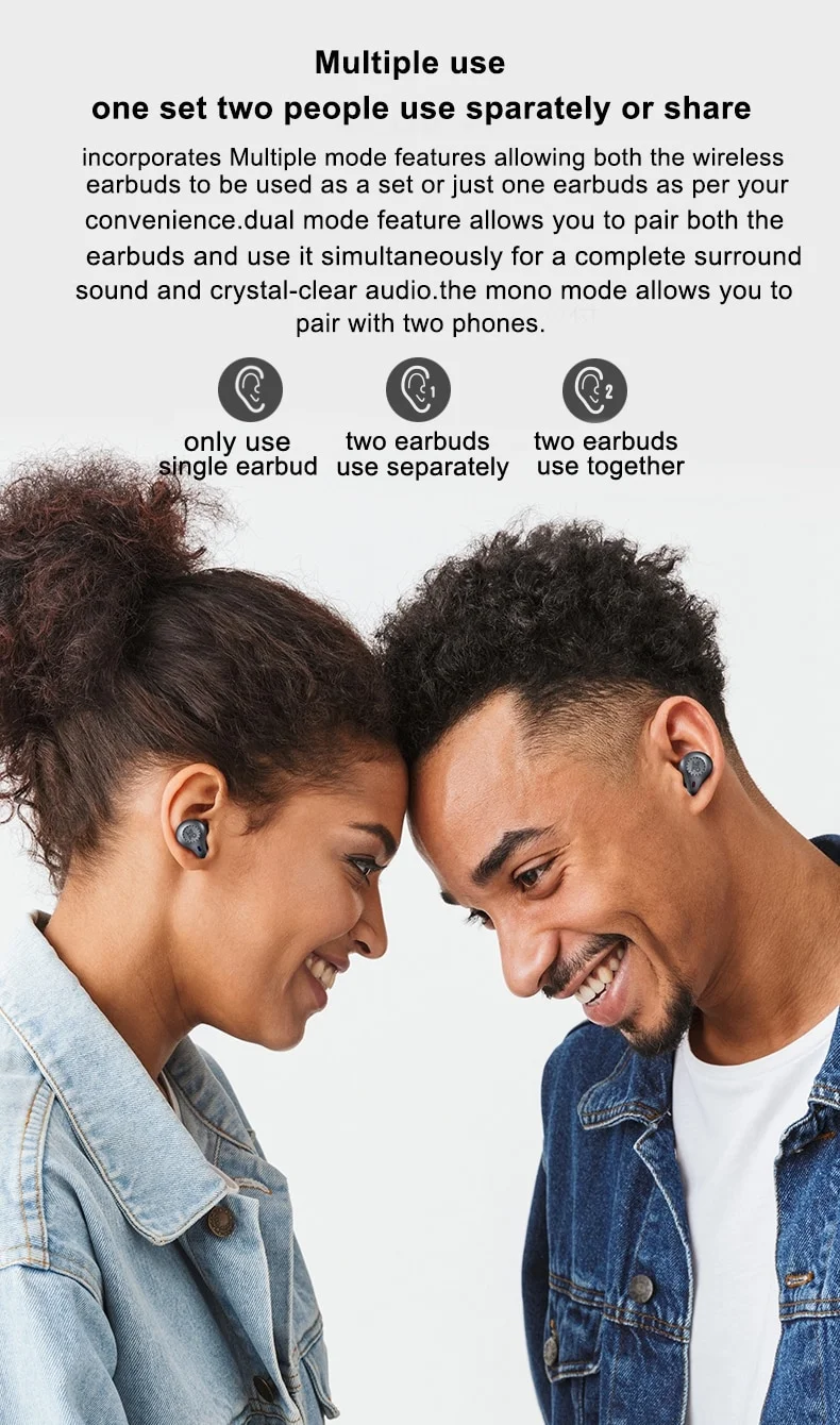 Title 8, Wireless Bluetooth Headset Binaural Sports Wate...