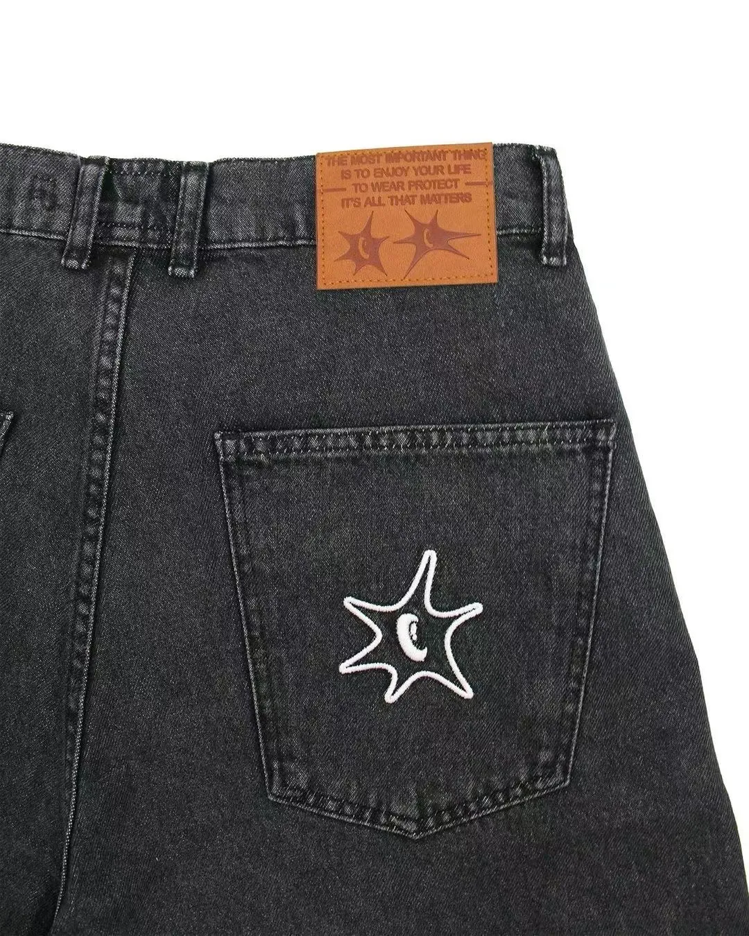 Title 3, Pantaloncini Jeans Casual Hip Hop Uomo Estate C...