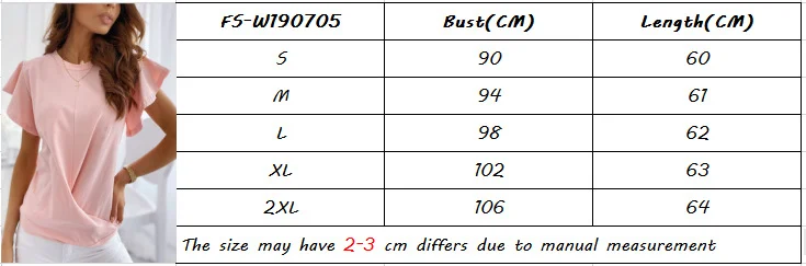Title 1, Solid color Feifei short sleeve T-shirt for wom...