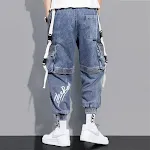 Jeans de trabajo para hombre Otoño holgados Hip-hop, ajuste suelto y estilo urbano para máxima comodidad y tendencia en esta temporada. — foto 2