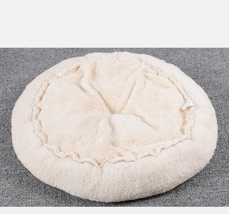 Title 5, New Lamb wool Round Cat House Winter warm and c...